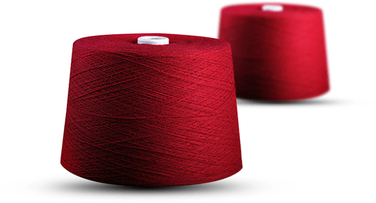 Farget polyestergarn